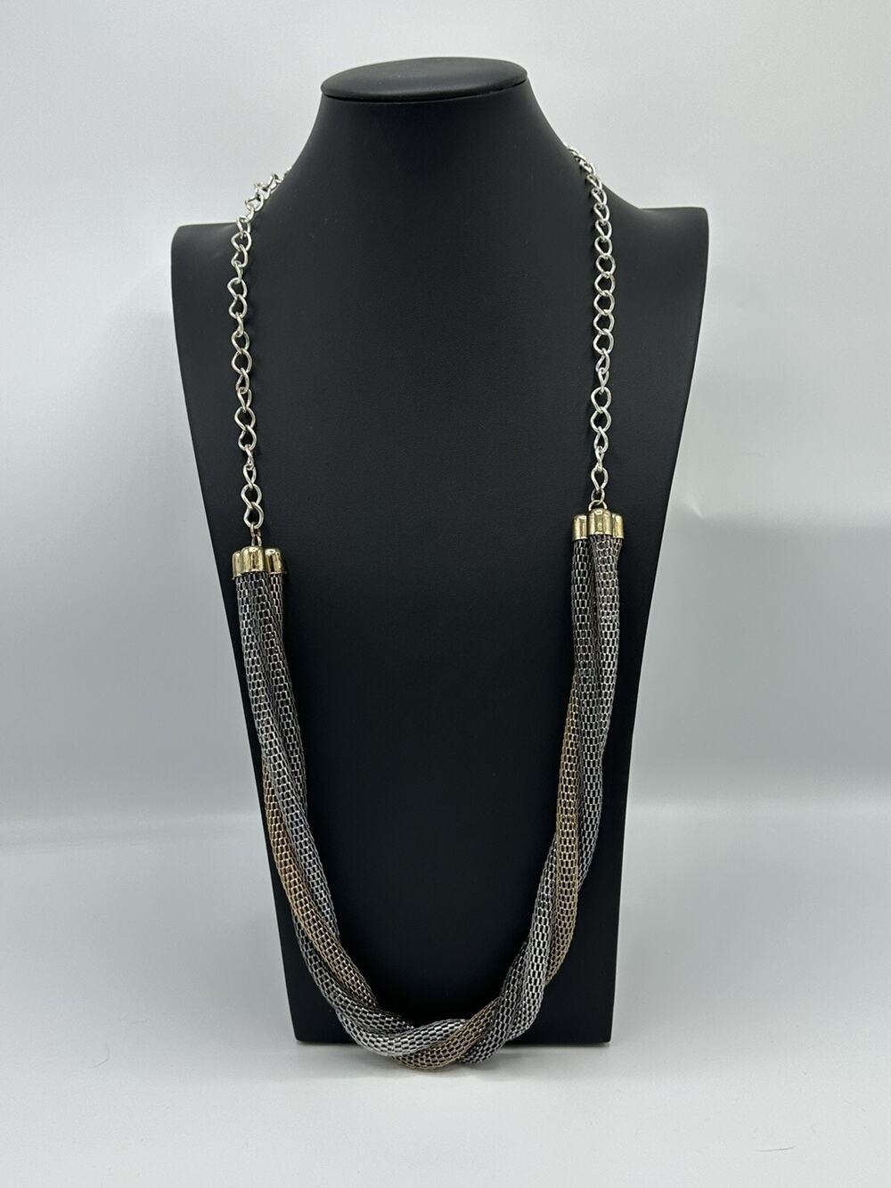 NEW - Vintage Statement Three Tone Necklace